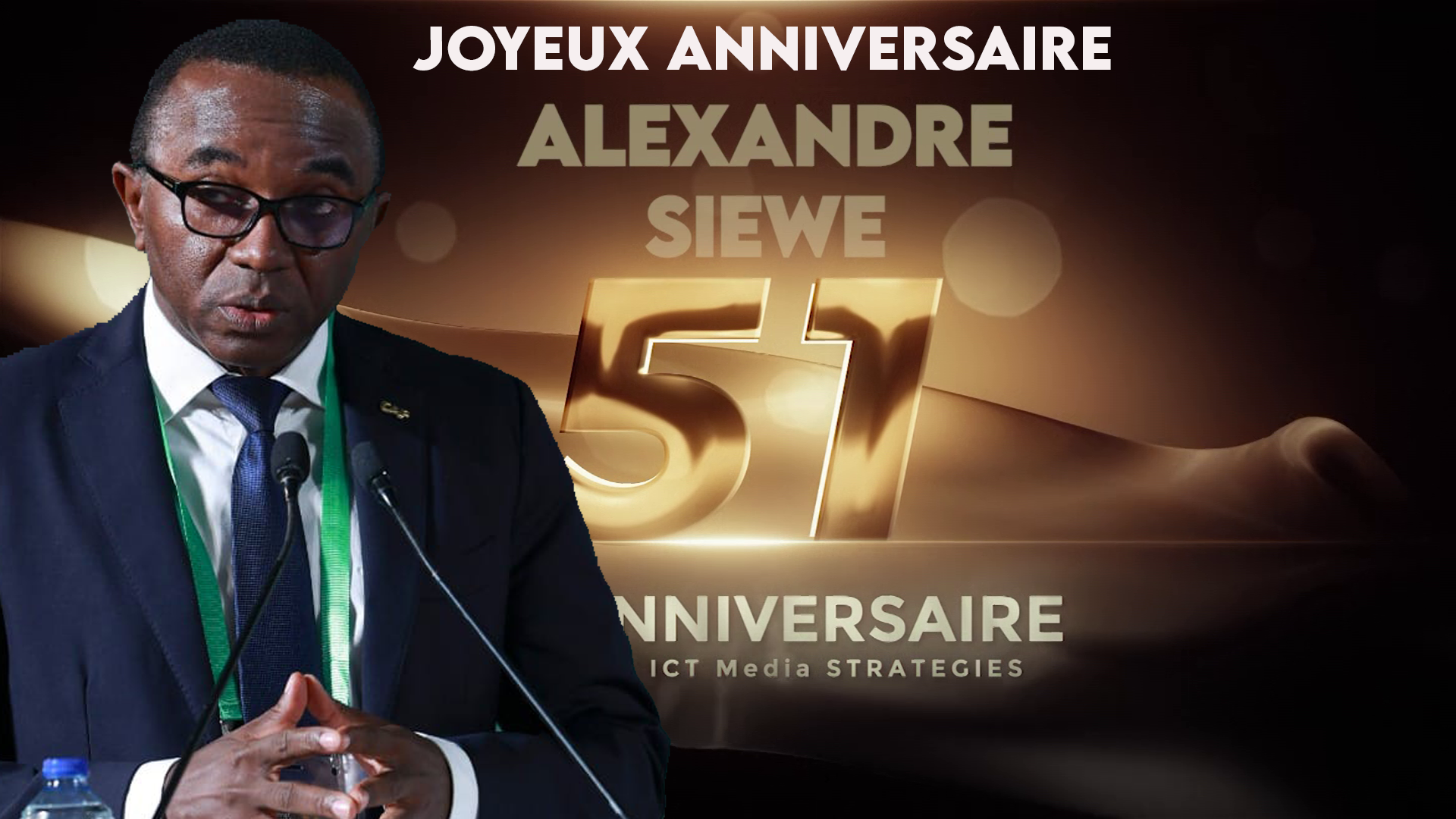La surprise des amis d'Alexandre Siewe : Joyeux anniversaire!