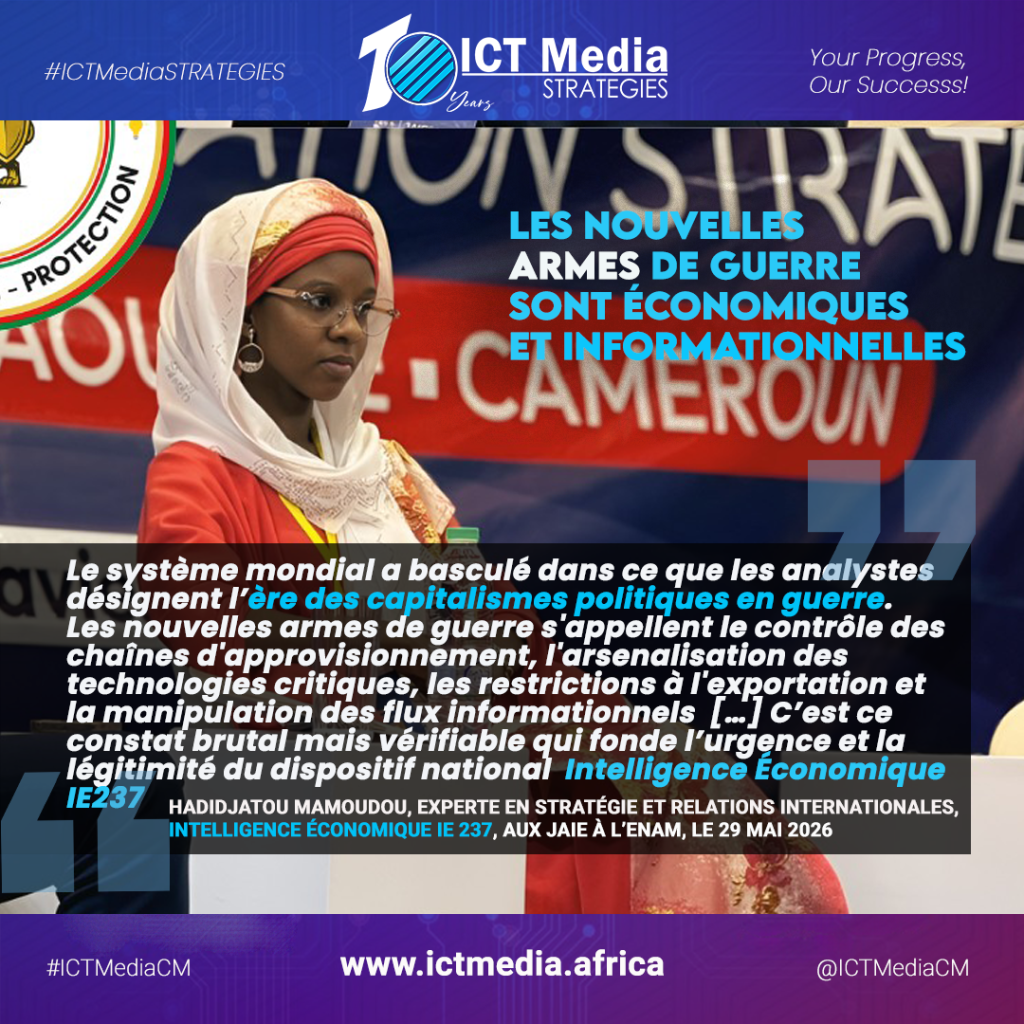 Intelligence économique : « Des décisions qui engagent l’avenir du Cameroun se prennent ailleurs, par des acteurs mieux informés que nous »